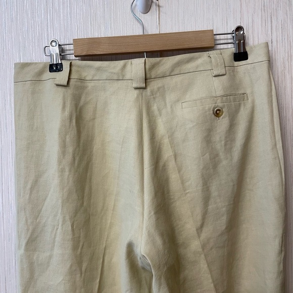 Banana Republic Martin Linen Blend Stretch Pants Size 8 - Picture 3 of 6